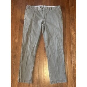 Mens 38 x 30 PT01 Slim Fit Gray Stretch Cotton Chino Trouser